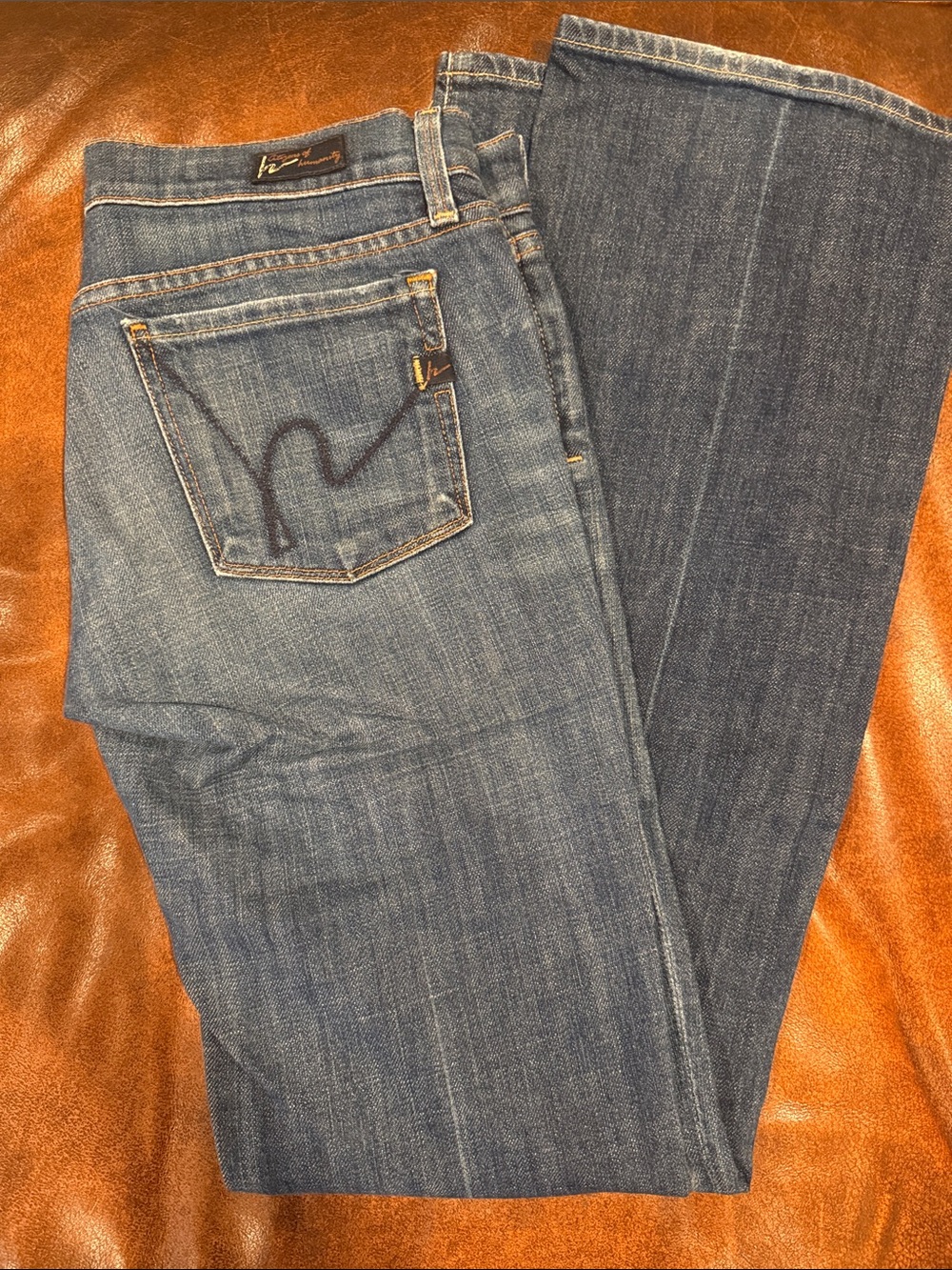 Citizens Straight Leg Jeans with Signature Pocket Stitch